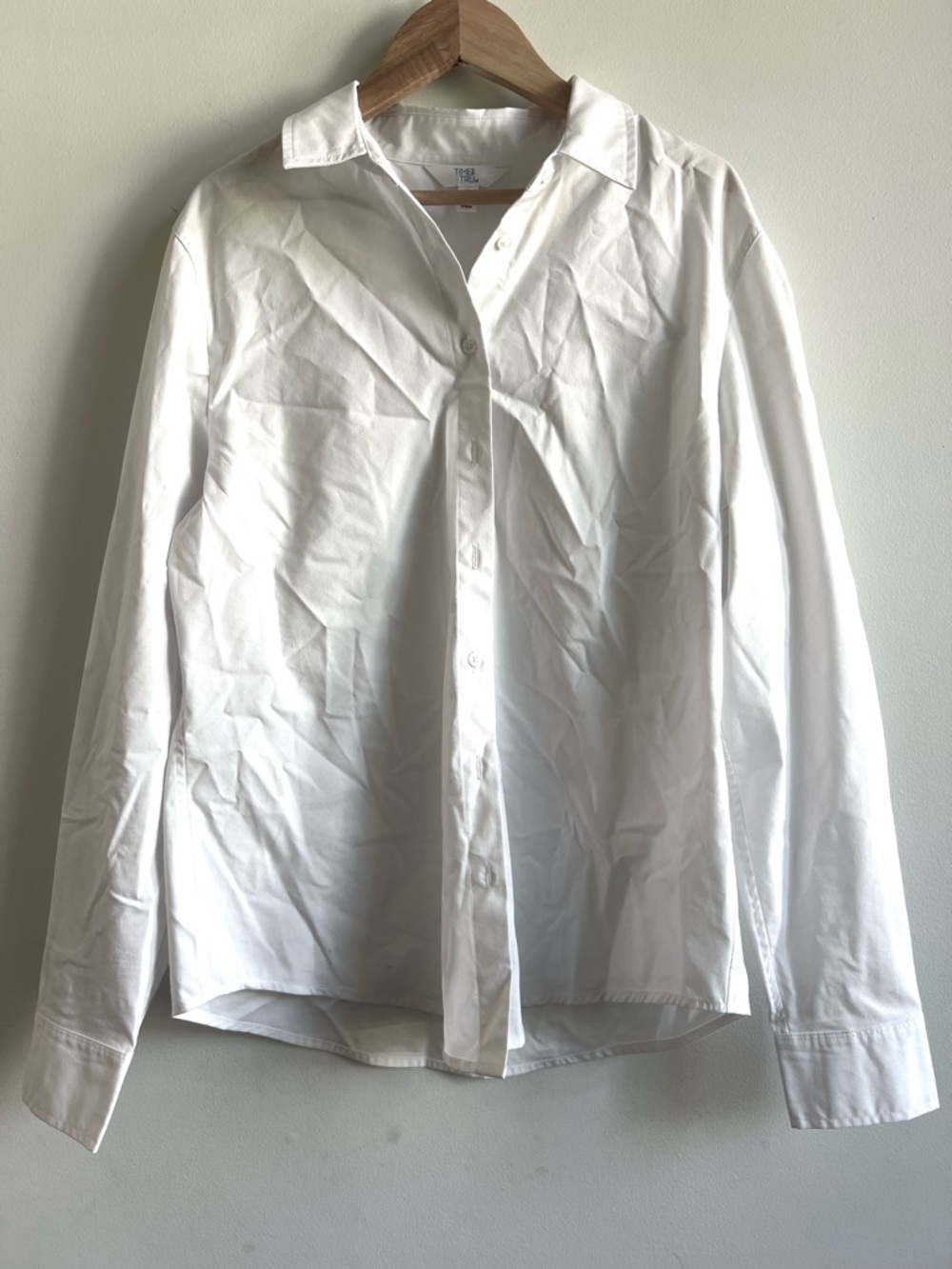 Business Casual Time and True White Women’s Dress Shirt - Classic Button-Up
